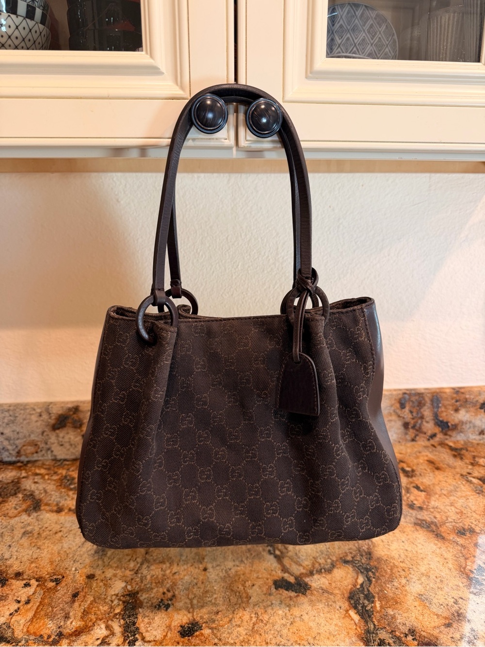 Gucci Brown Denim Small Tote
